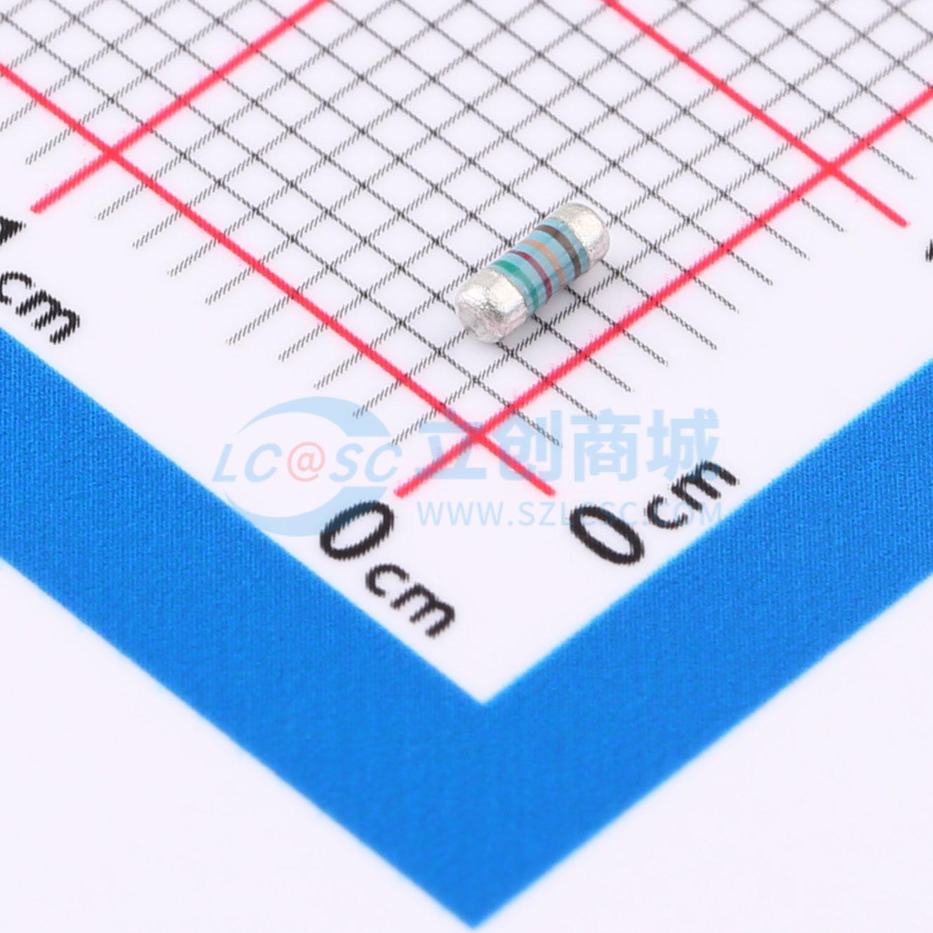 点击查看大图 MELF-MFR02041/4WS5.23KΩFT50实物图