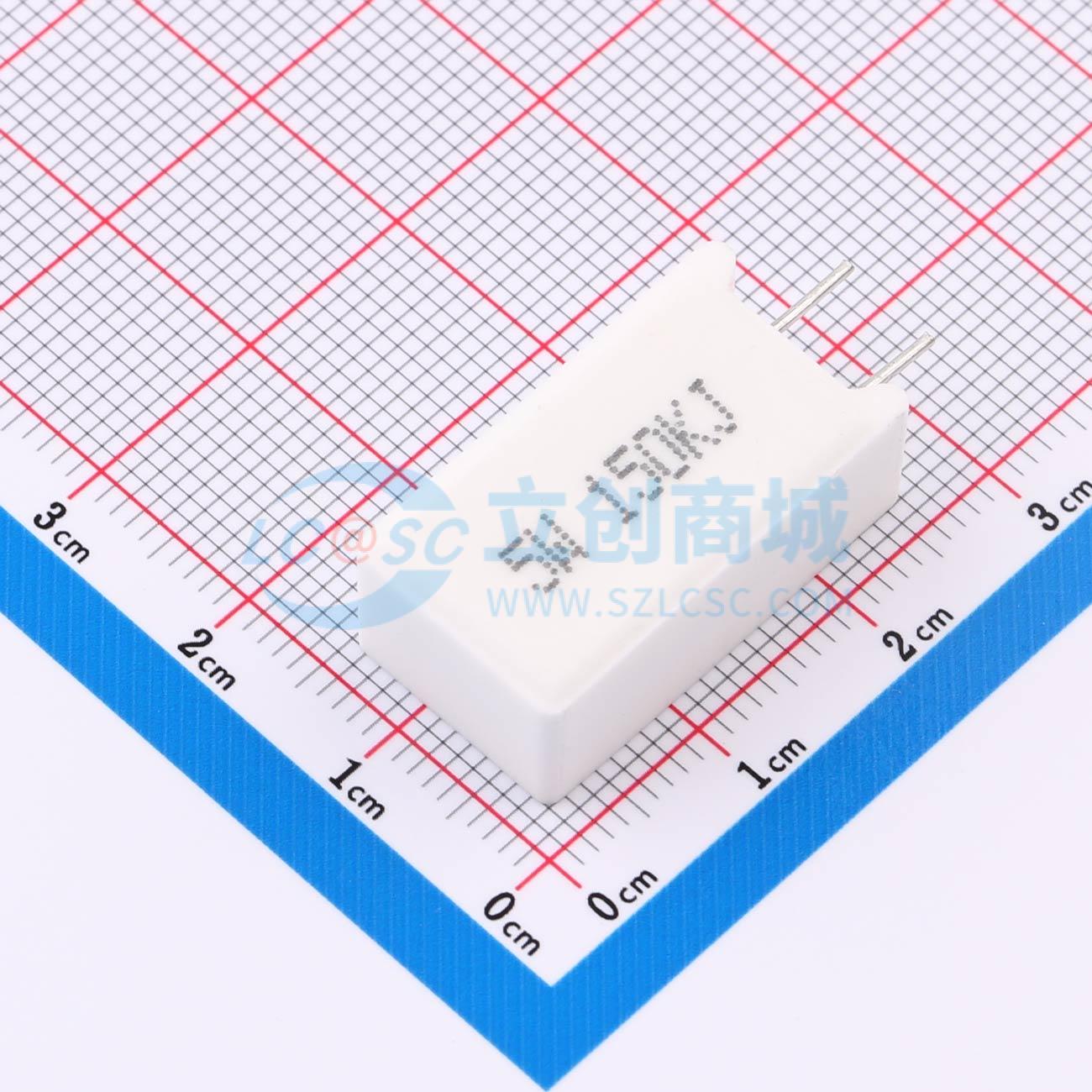 点击查看大图 SQM5W-150K±5%-9P实物图