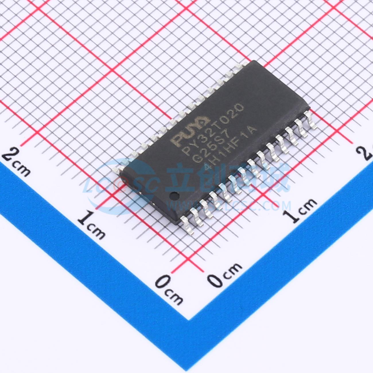 点击查看大图 PY32T020G25S7TU实物图
