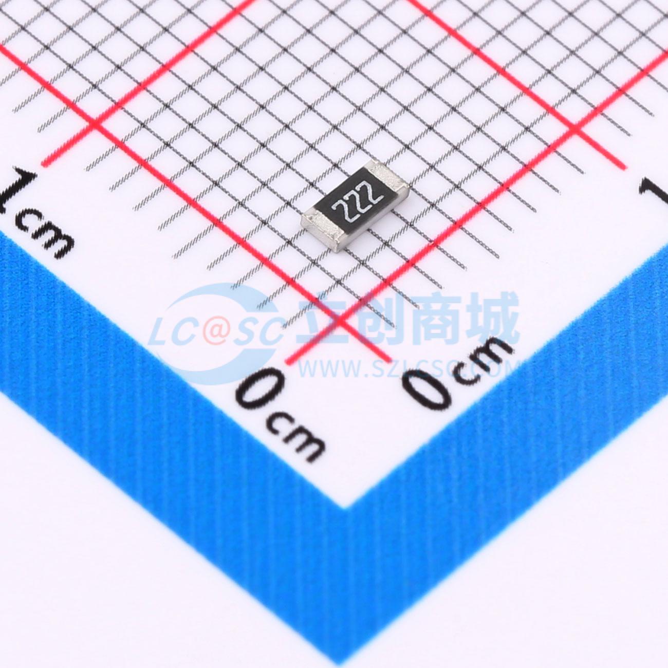 点击查看大图 FRC1206J222 TS实物图
