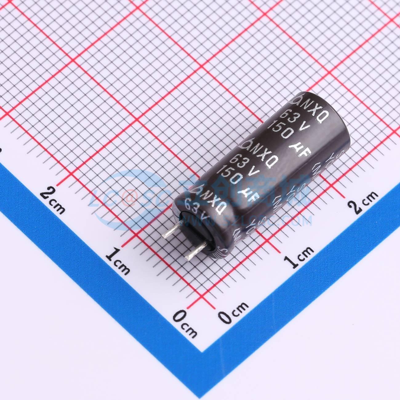 NXQ 63V 150UF 8*20实物图