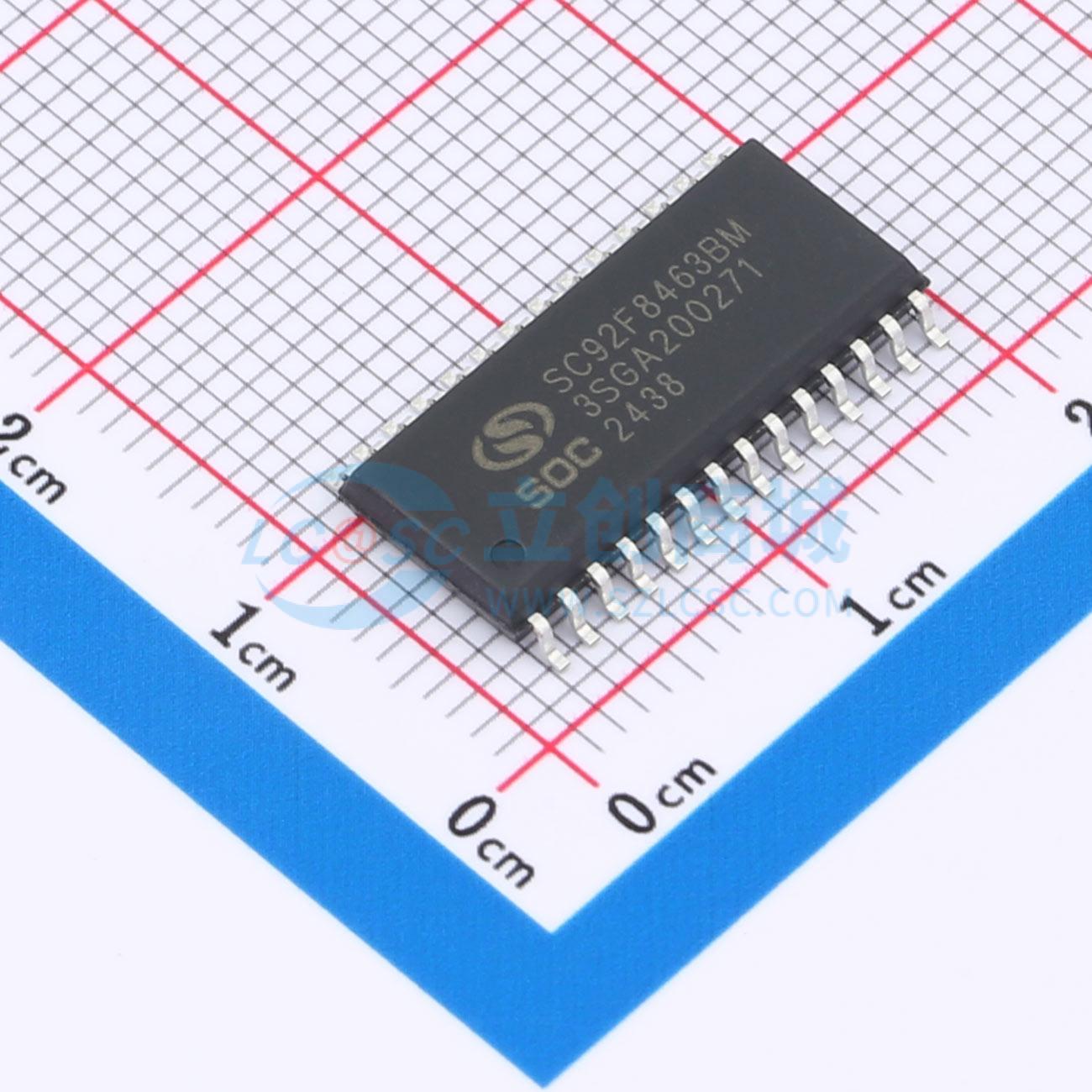 点击查看大图 SC92F8463BM28U实物图