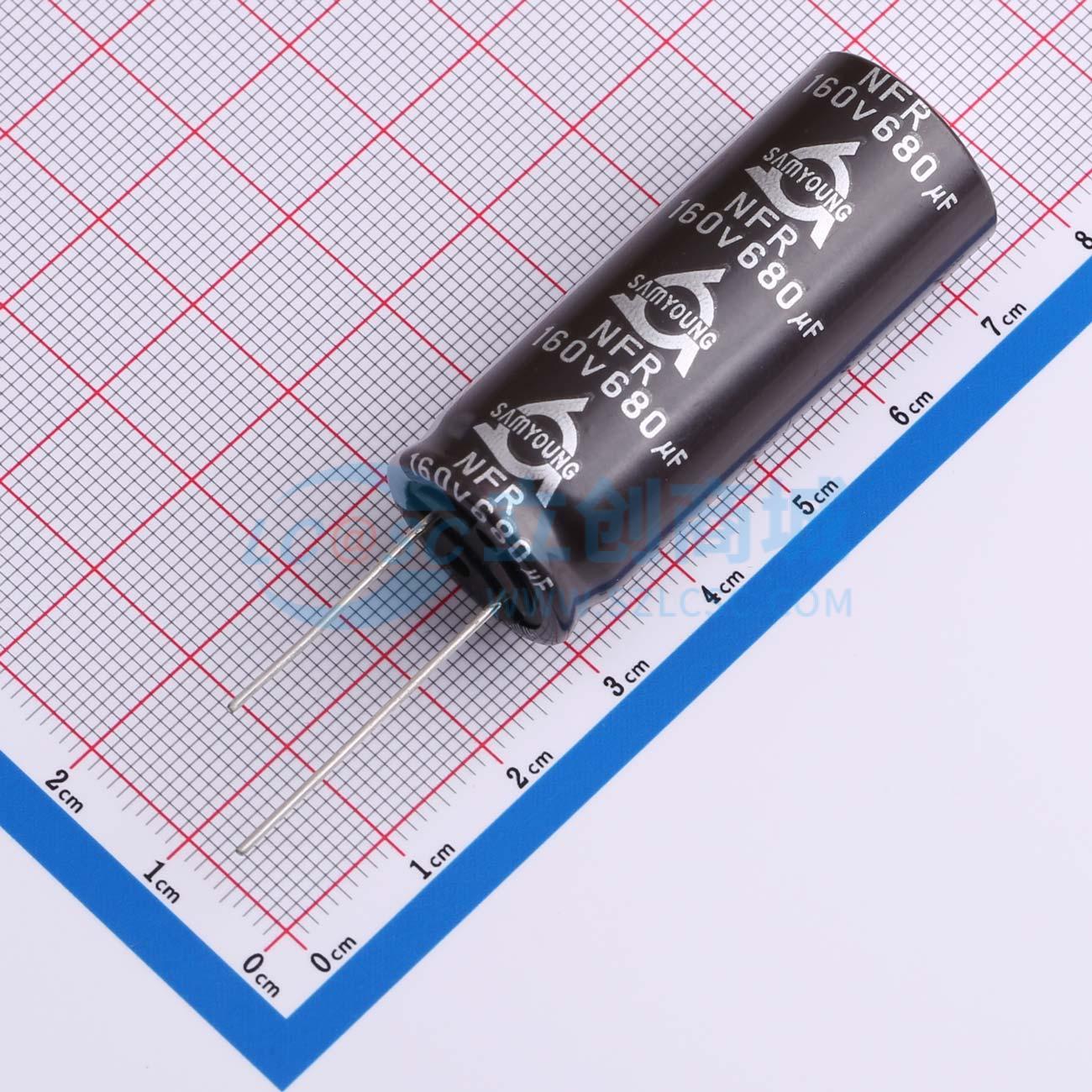 点击查看大图 NFR 160V 680UF 18*45实物图