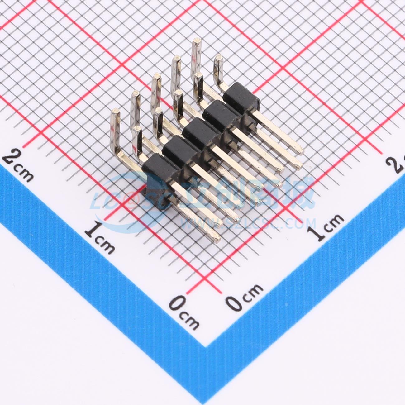 点击查看大图 2.54-2*5P弯针实物图