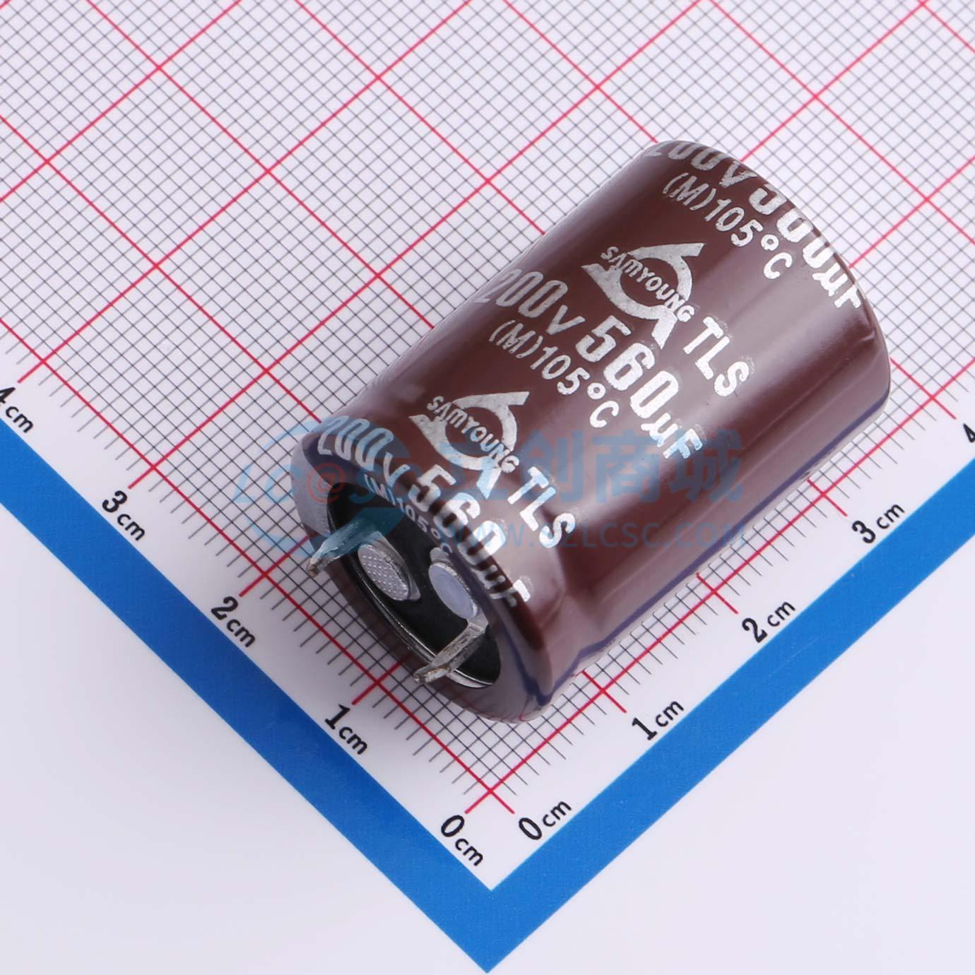 TLS 200V 560UF 22*30实物图