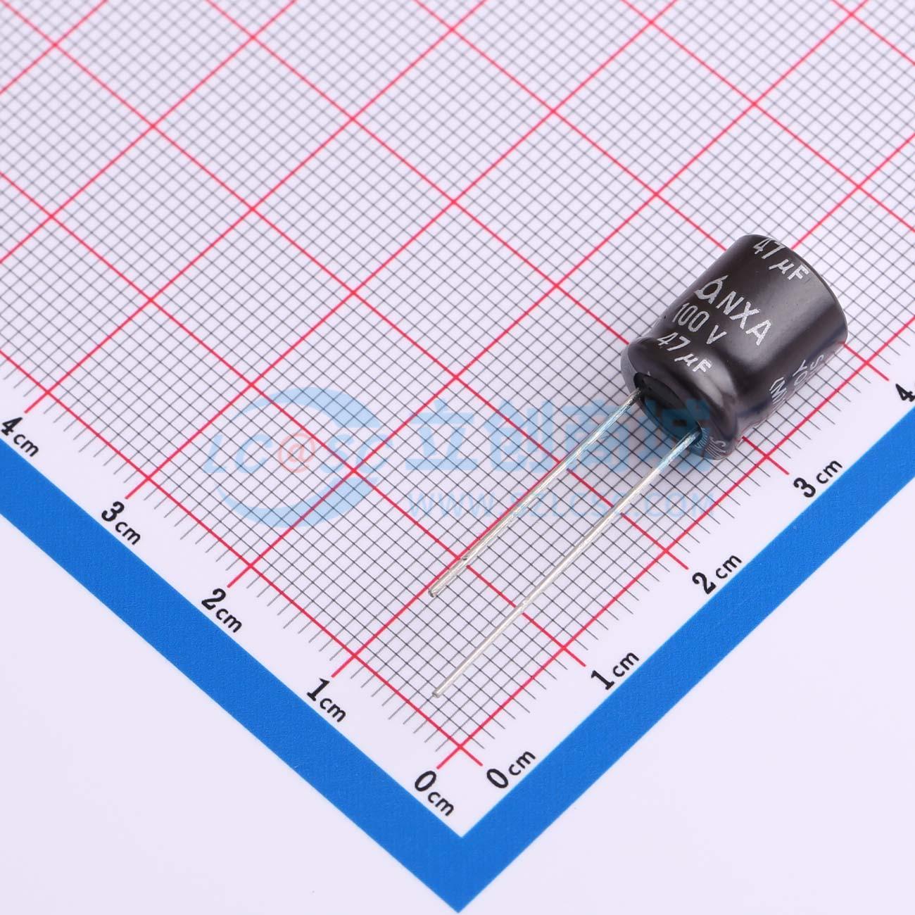 点击查看大图 TLS 400V 470UF 25.4*50实物图