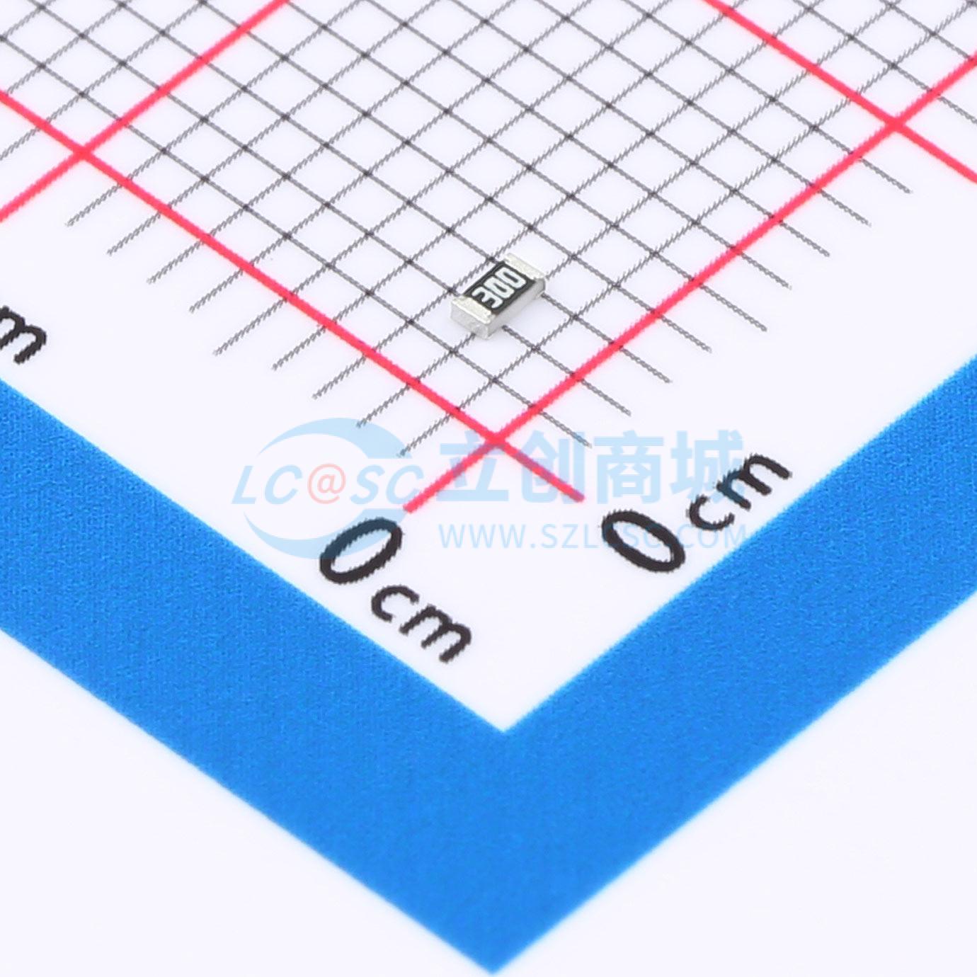 点击查看大图 FRC0603J300 TS实物图