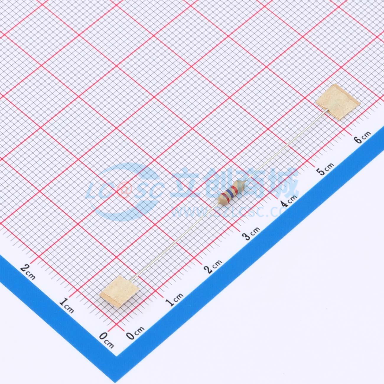点击查看大图 CF1/4W-2.7KΩ±5%T52实物图