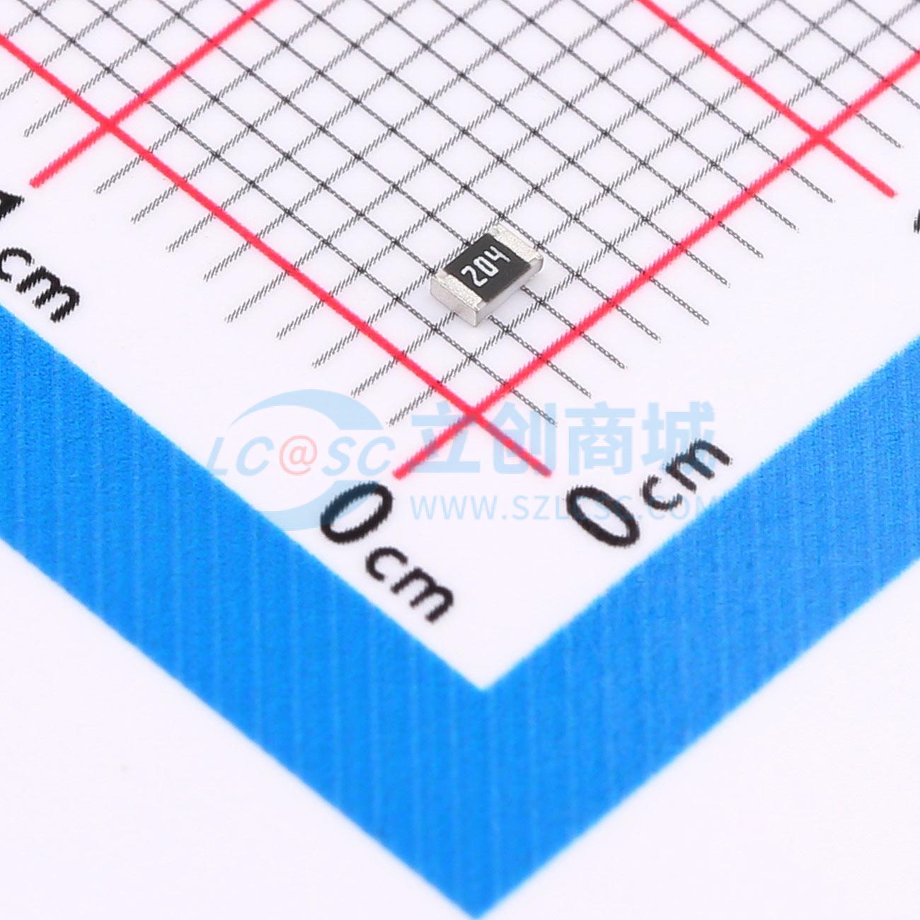 点击查看大图 FRC0805J204 TS实物图