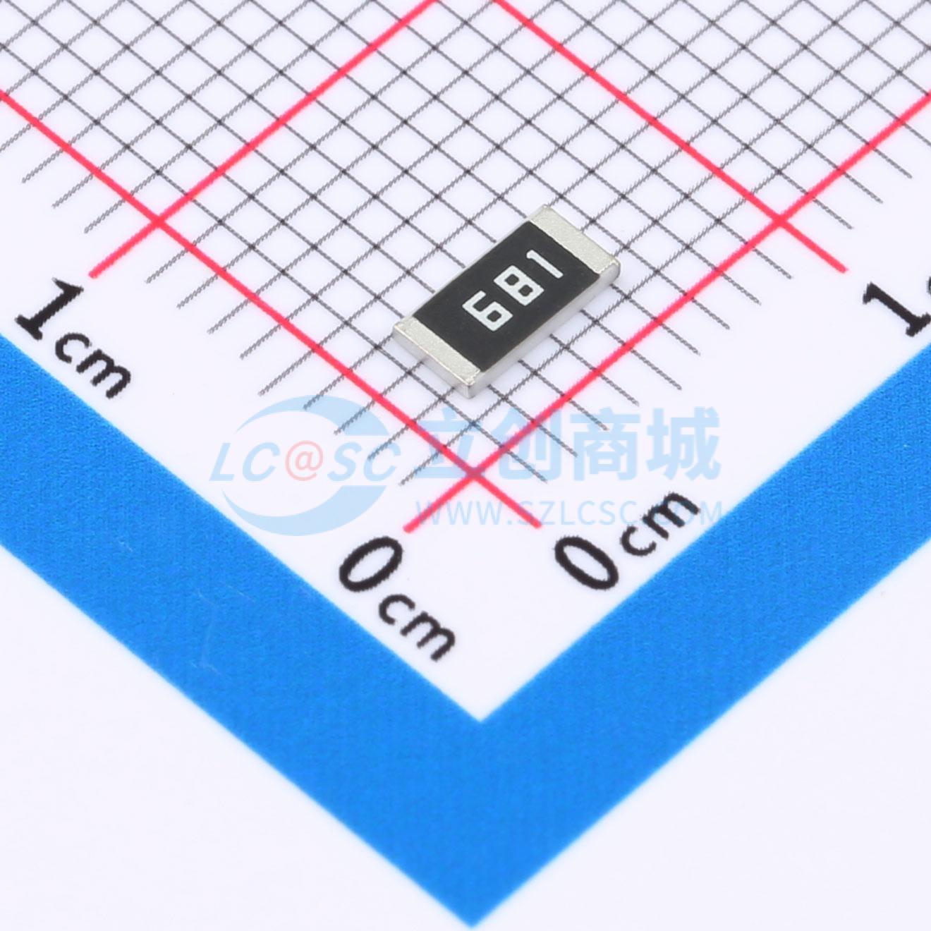 点击查看大图 FRC2010J681 TS实物图