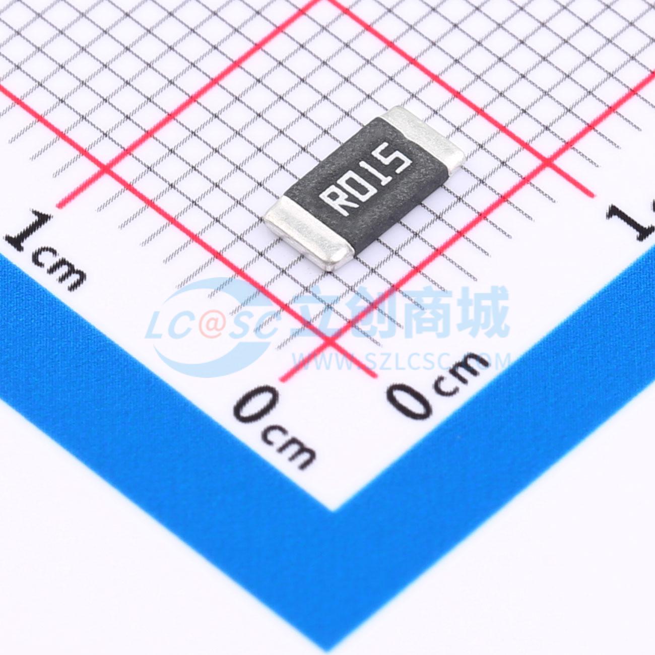 点击查看大图 HoJLR2512-2W-15mR-1%实物图