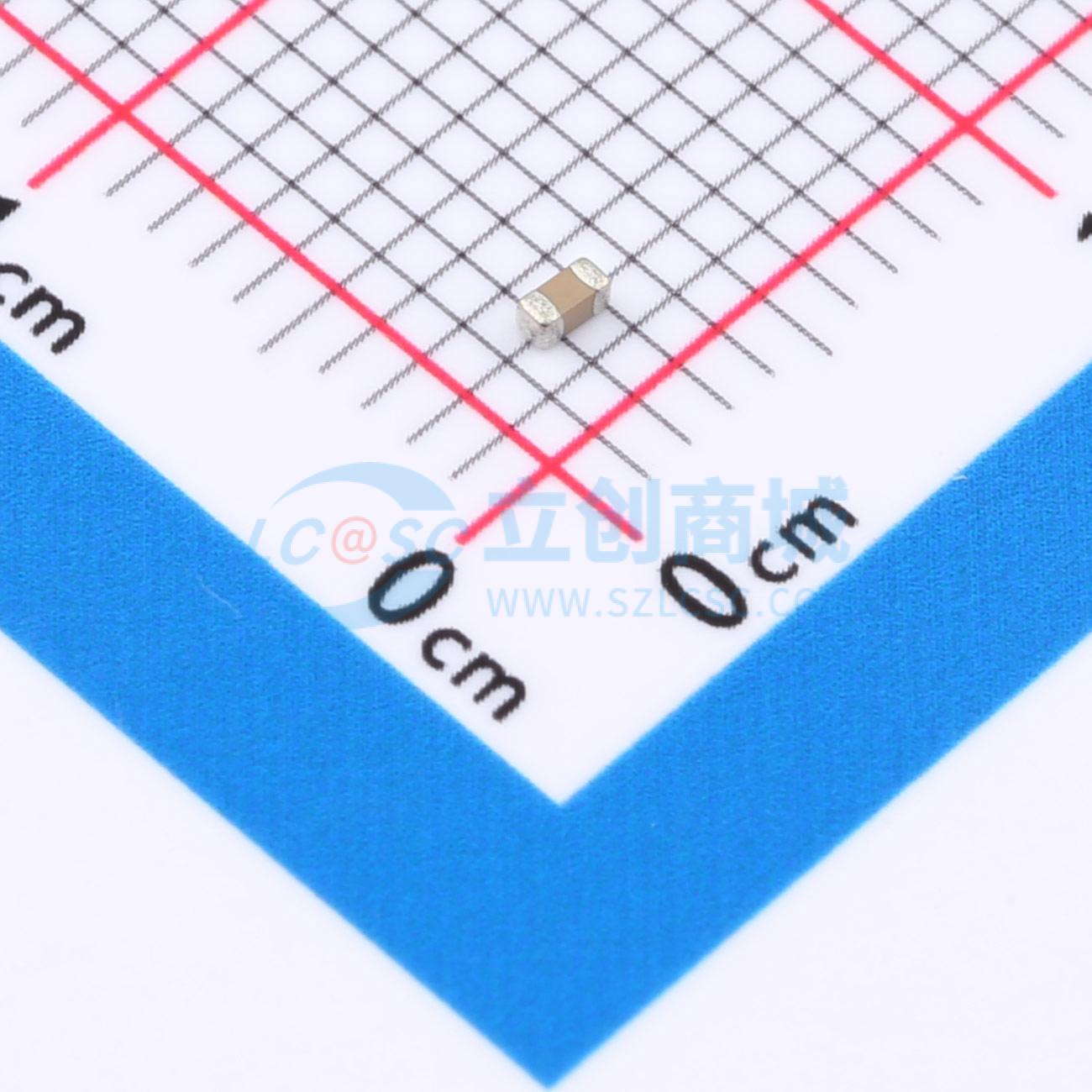 点击查看大图 0603B222K101CT实物图
