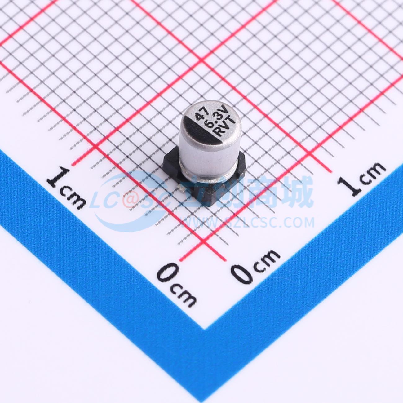 RVT6.3V47M4X5实物图