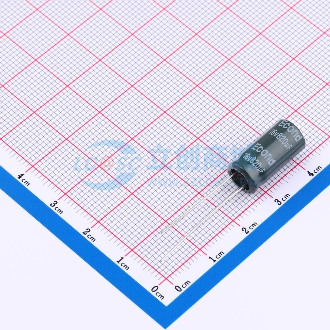 点击查看大图 820uF16V8x16GF实物图