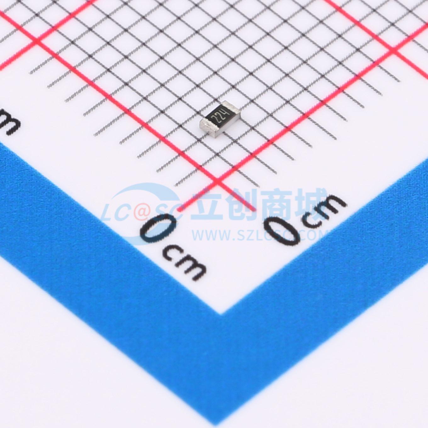 点击查看大图 MCR03EZPFX2203实物图