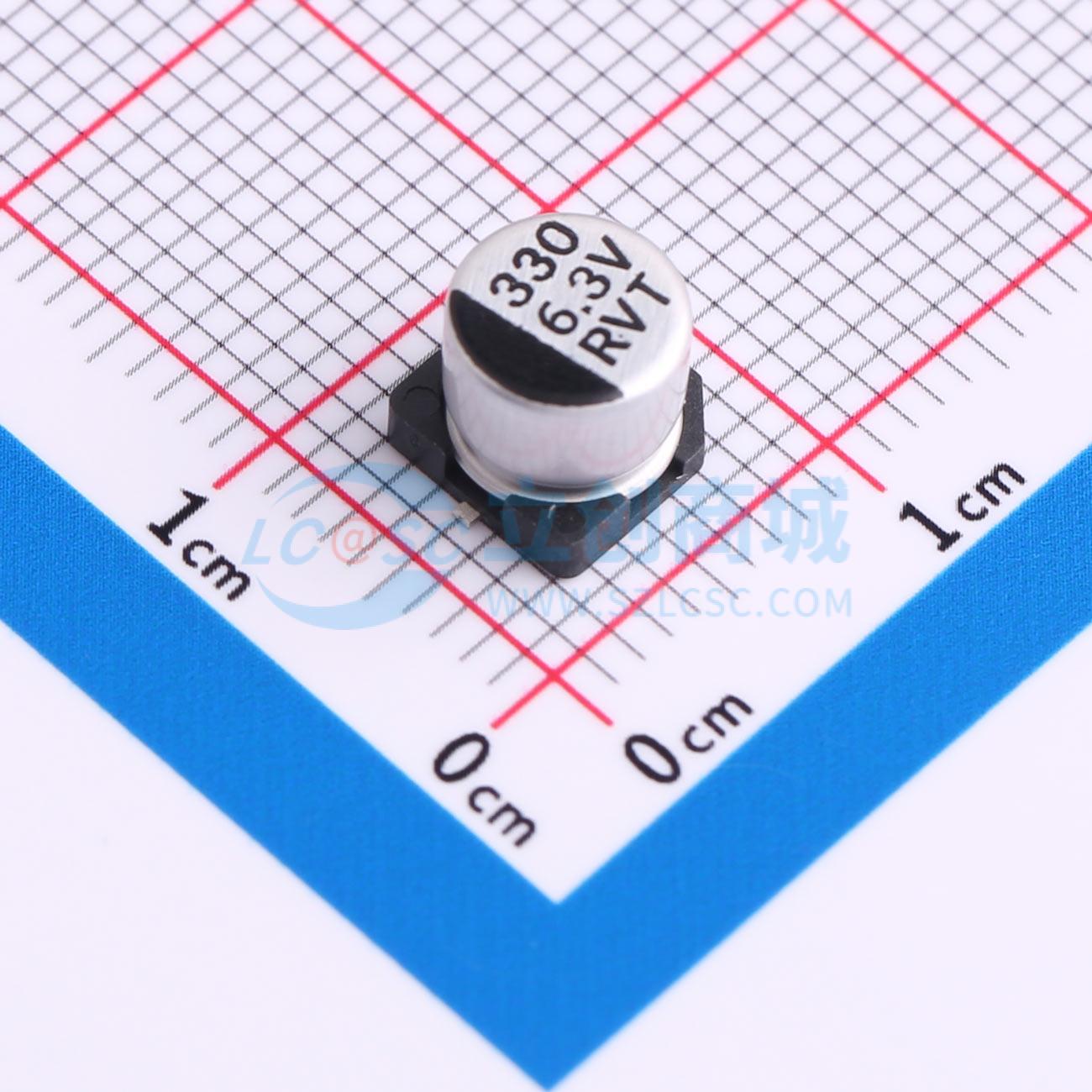 点击查看大图 RVT6.3V330M6X5实物图