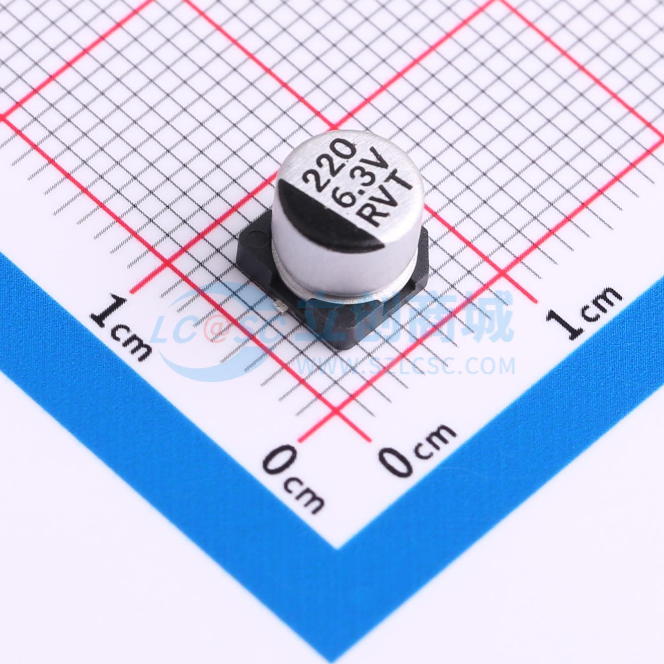 点击查看大图 RVT6.3V220M6X5实物图