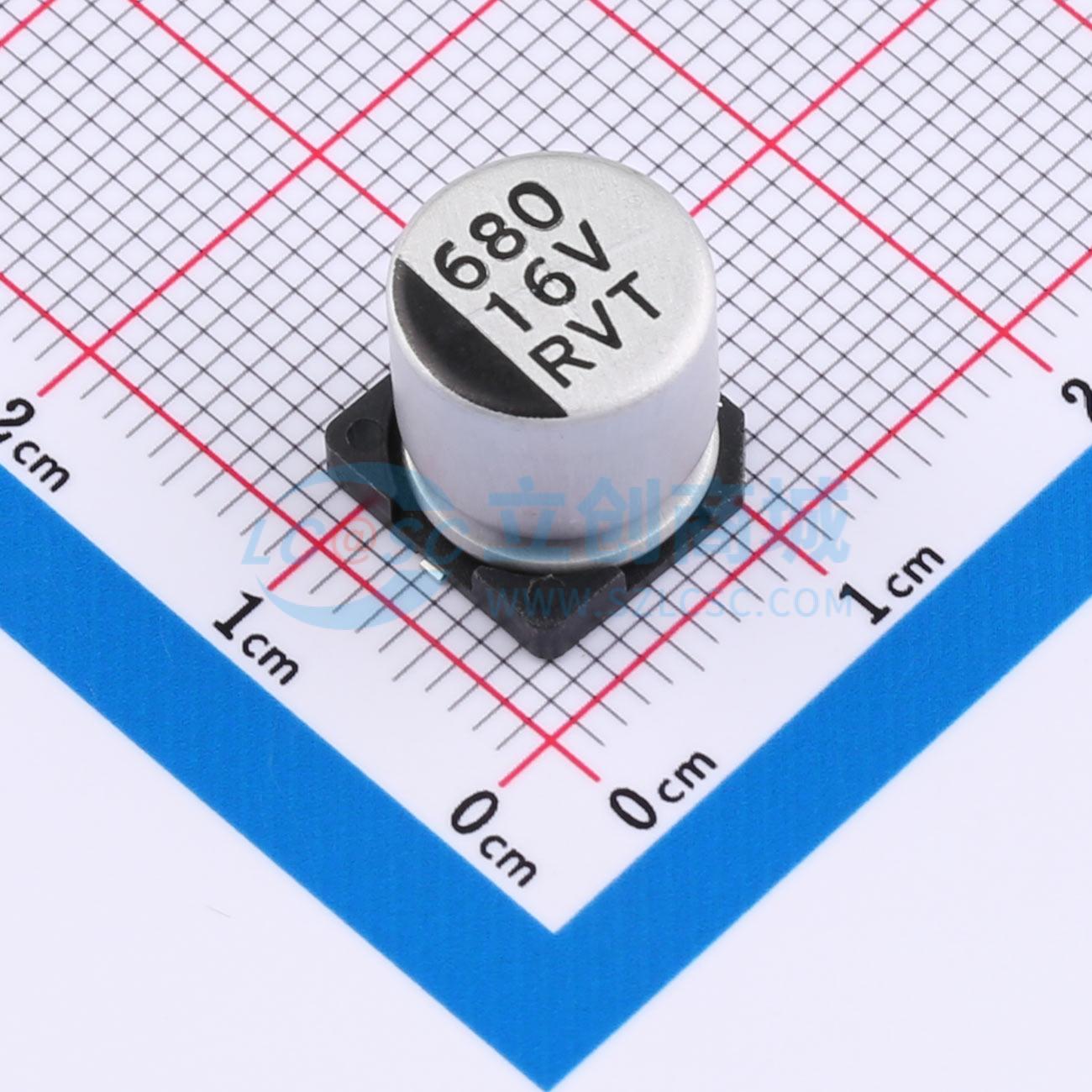 点击查看大图 RVT1C681M1010实物图