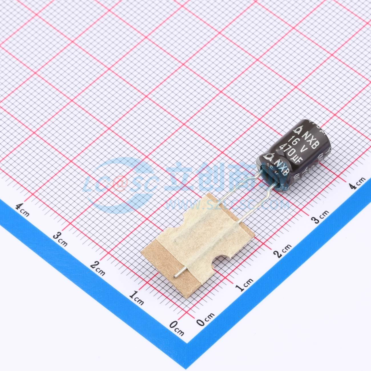 点击查看大图 NXB16V470M8*11.5 5.0TP实物图