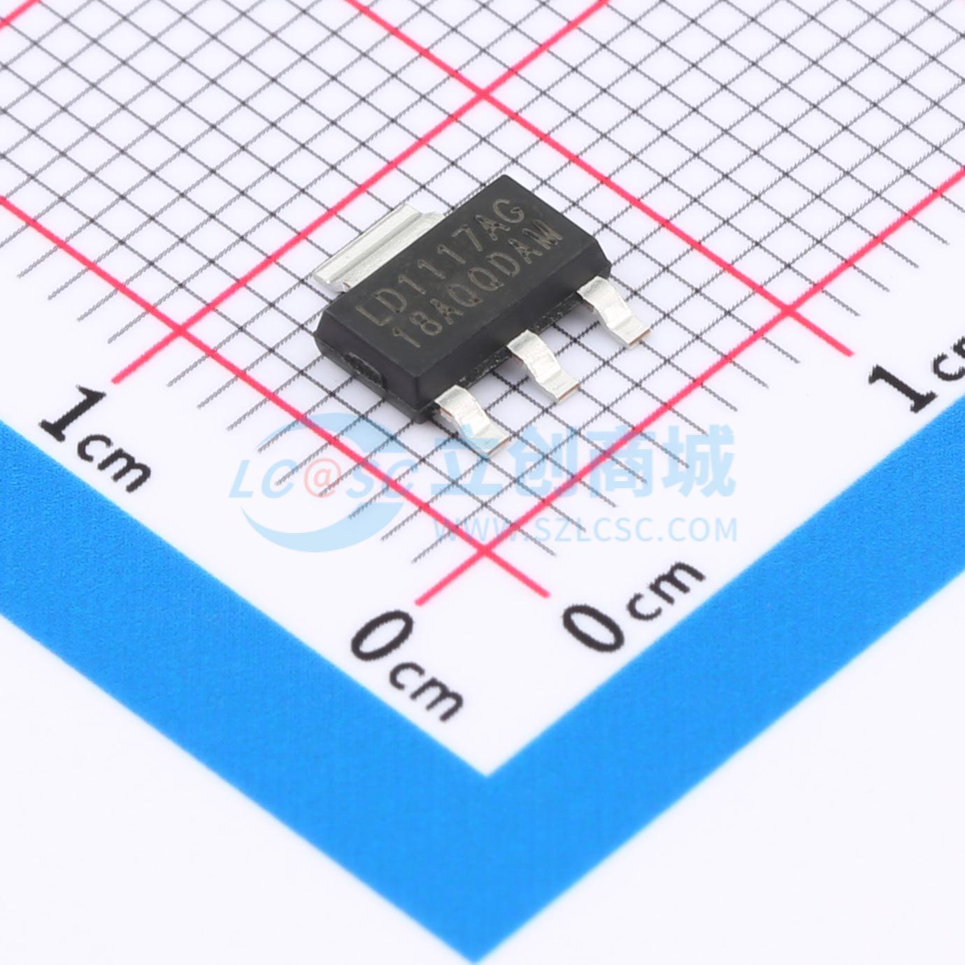 LD1117AG-18-AA3-A-R实物图
