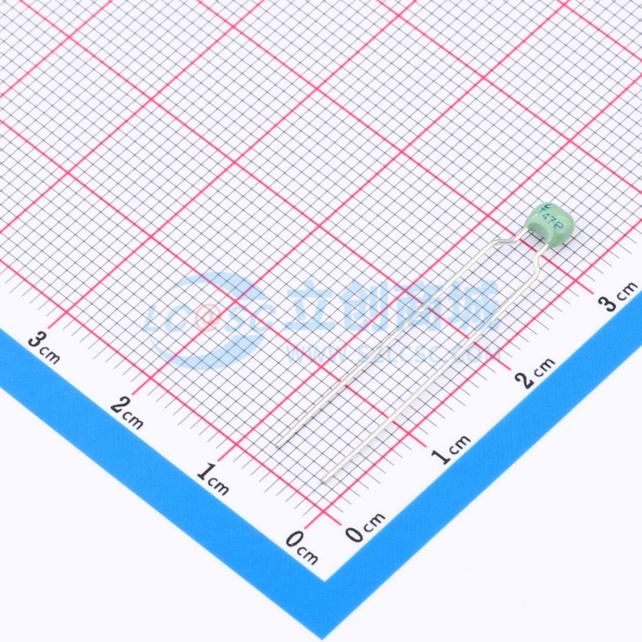 CC4-0805-CG-50V-47pF-J实物图