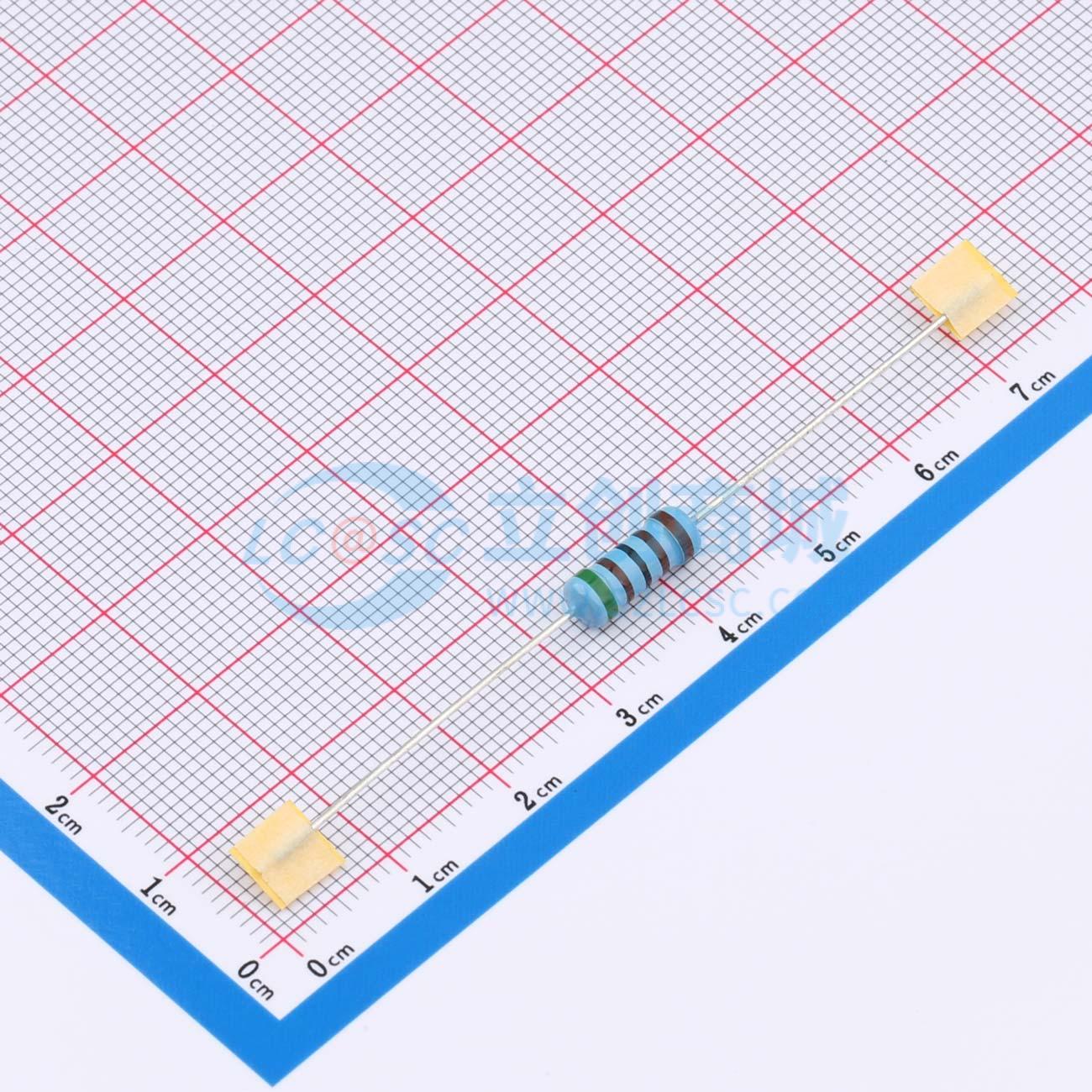 点击查看大图 MF1W-5.1KΩ±1%T实物图