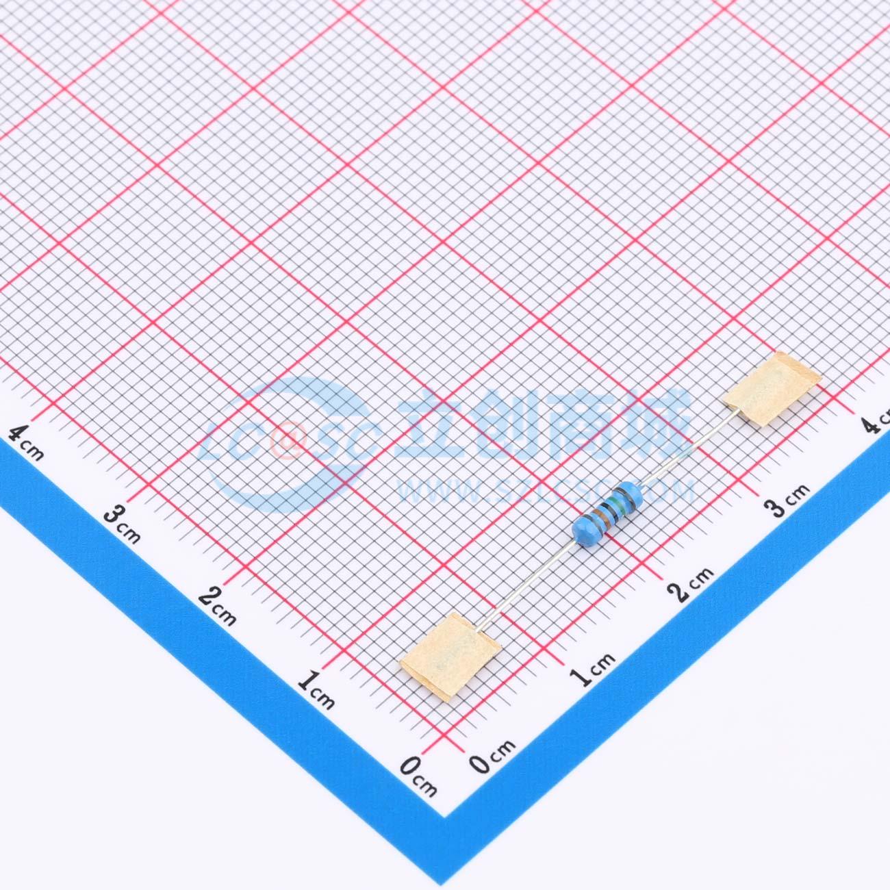 点击查看大图 MF1/4W-150K±1%-OT26实物图