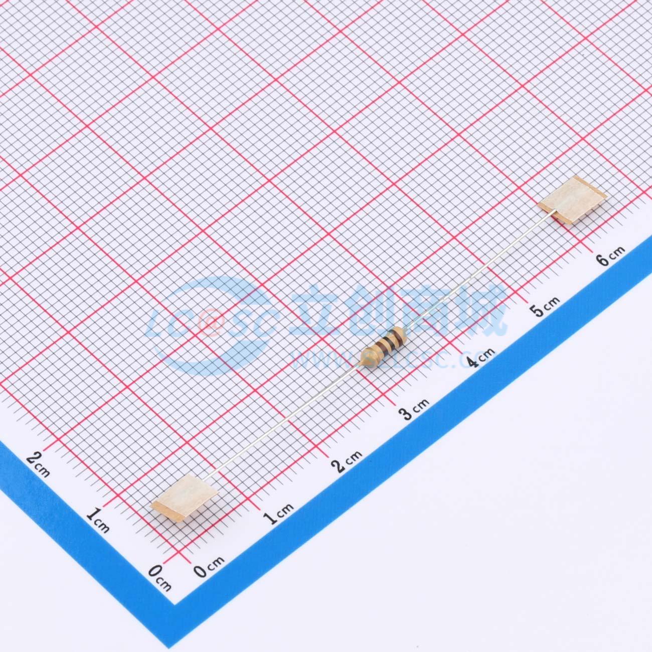 CF1/4W-100Ω±5% T实物图