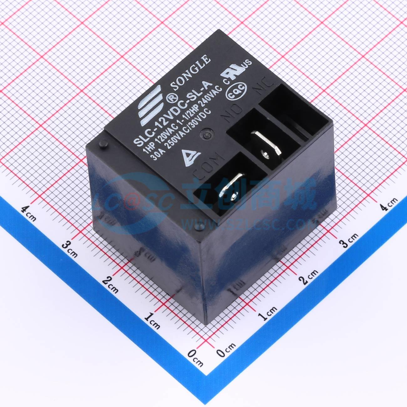 点击查看大图 SLC-12VDC-SL-A 黑色实物图