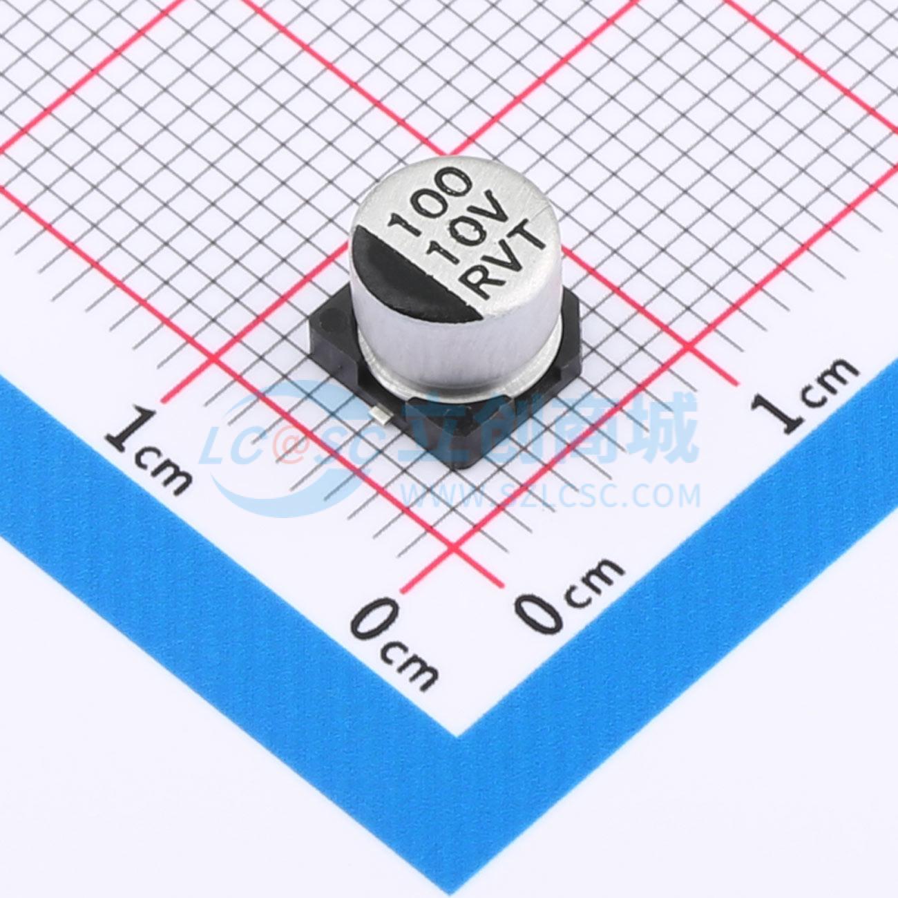 点击查看大图 RVT1A101M0605实物图