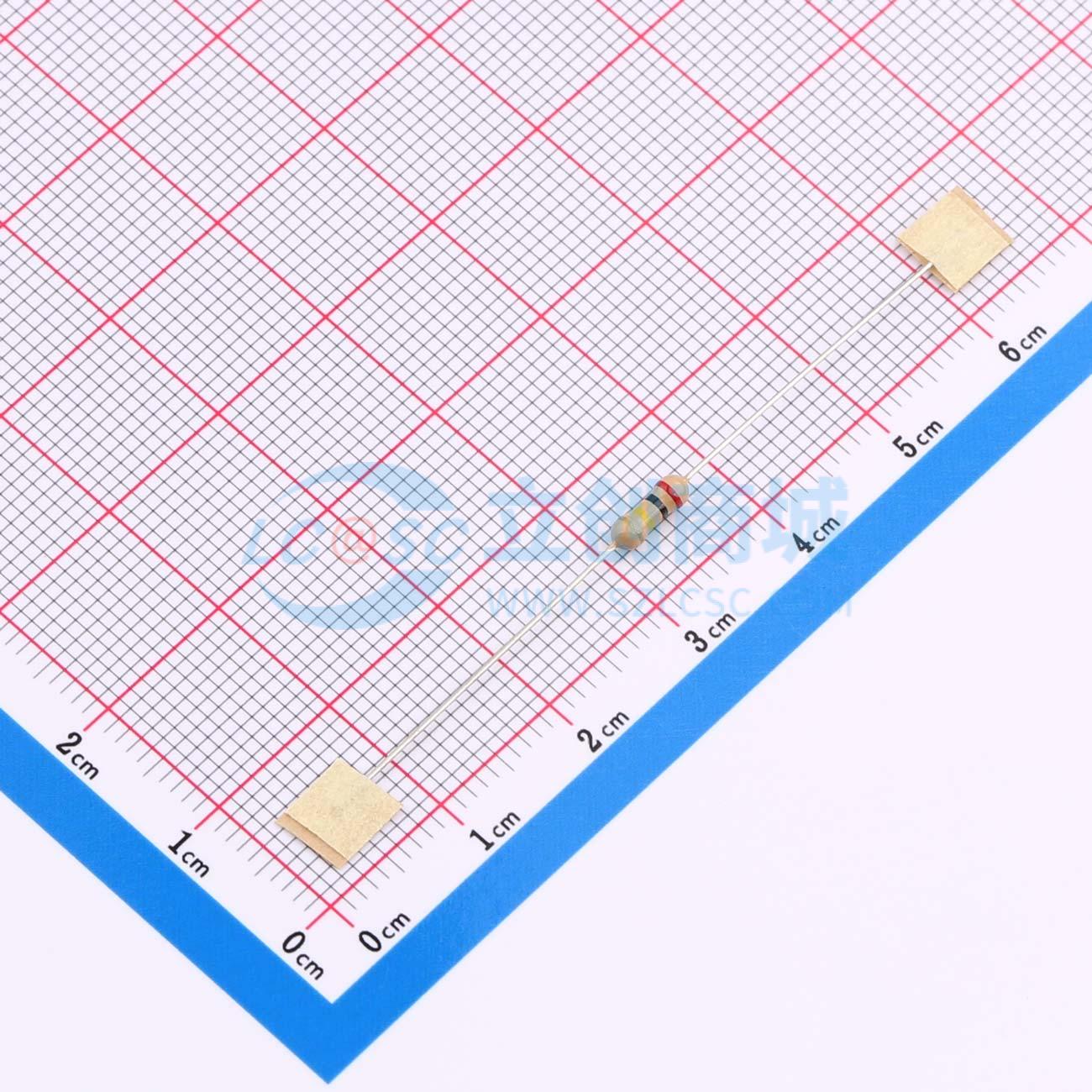 点击查看大图 CR1/4W-200K±5%-ST52实物图