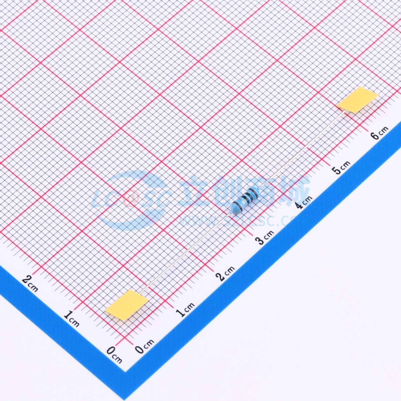 MF1/4W-1Ω±1%T52实物图