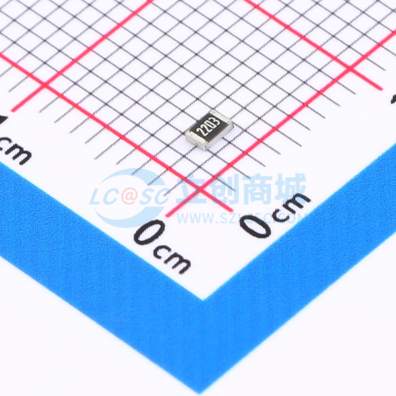 0805W8F2203T5E实物图