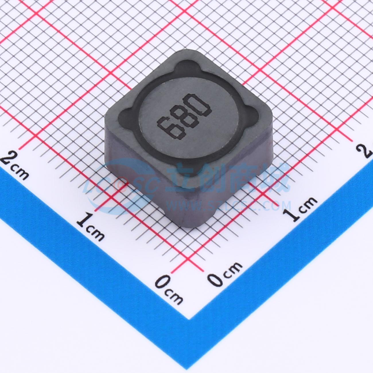 点击查看大图 SMDRI127-680MT实物图