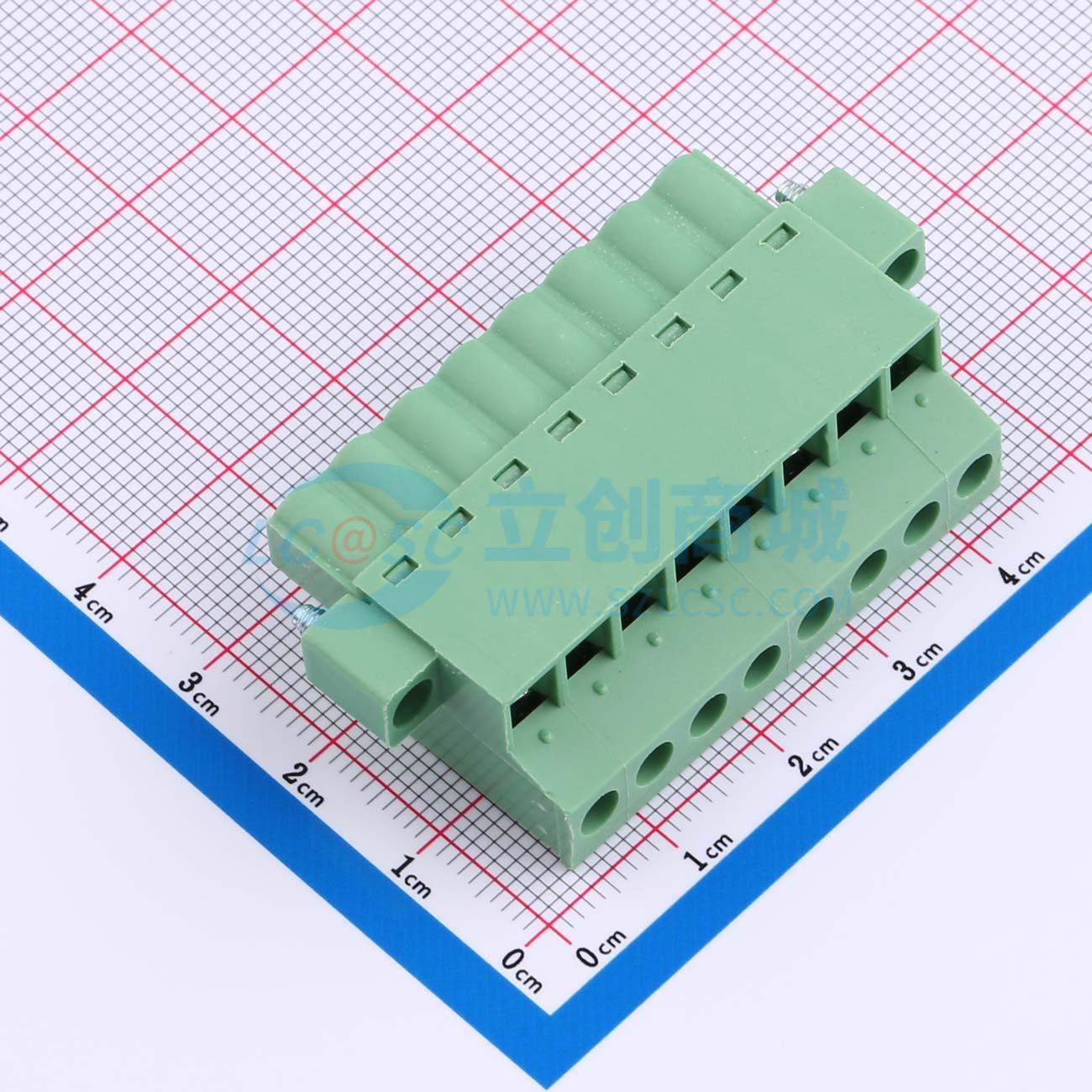 点击查看大图 DB2EKCM-5.08-8P-GN-S实物图