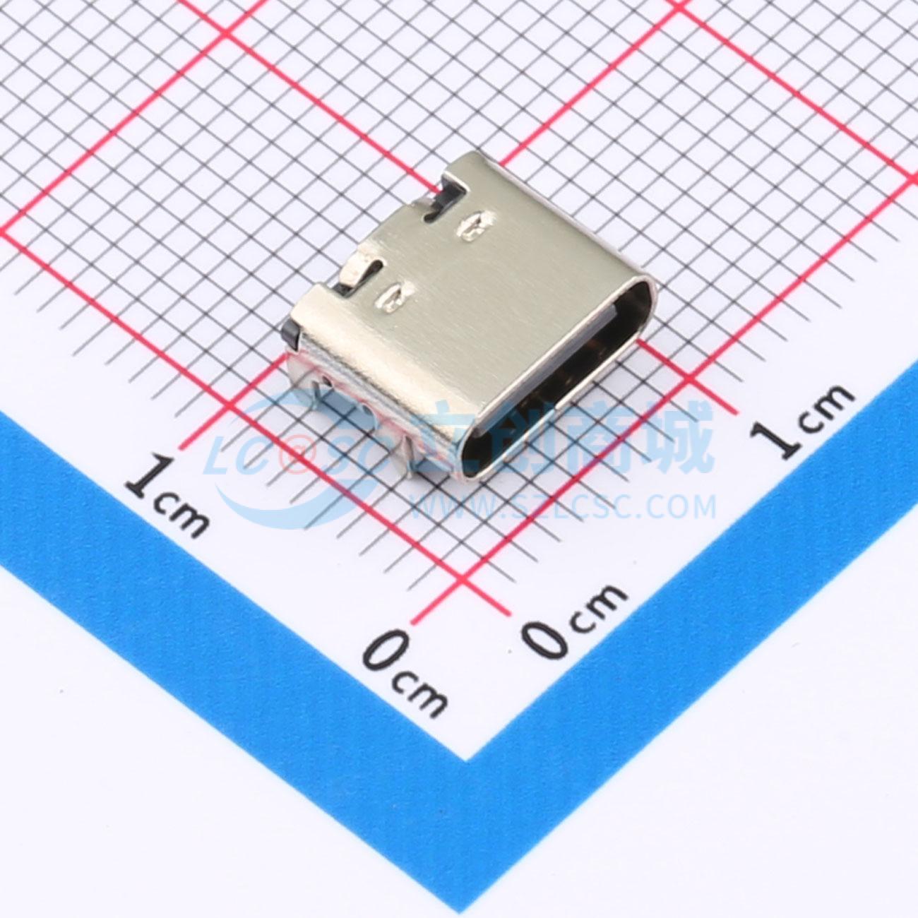 点击查看大图 TYPE-C 16PIN 3MD(385)实物图