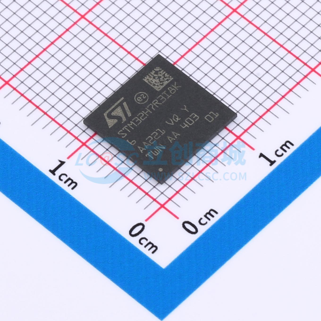 点击查看大图 STM32H7R3I8K6实物图