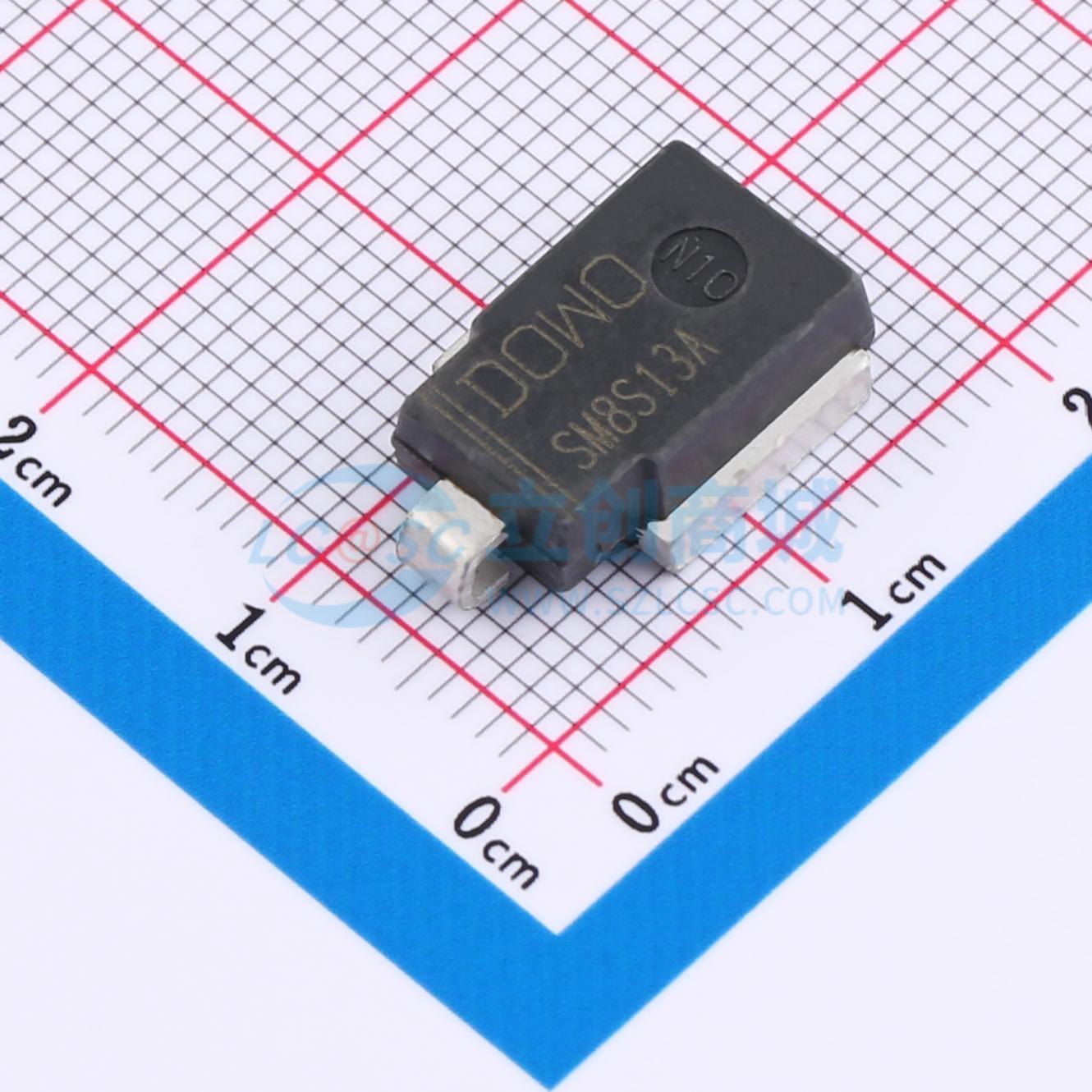 点击查看大图 SM8S13A实物图