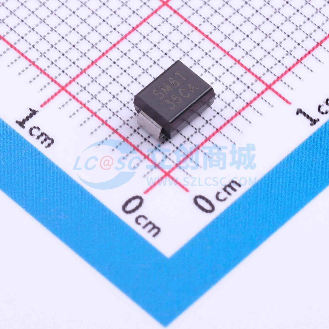 点击查看大图 SM6T36CA-MS实物图