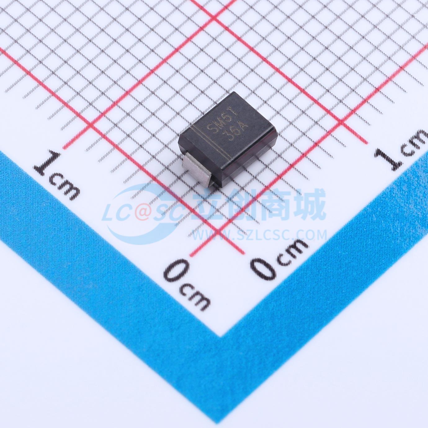 点击查看大图 SM6T36A-MS实物图