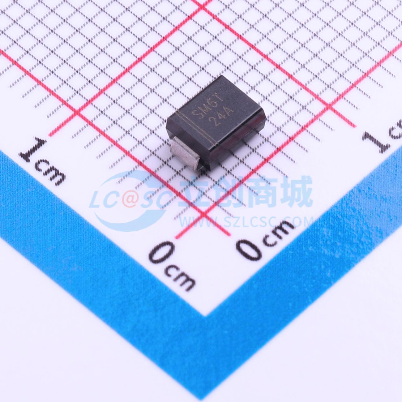 点击查看大图 SM6T24A-MS实物图