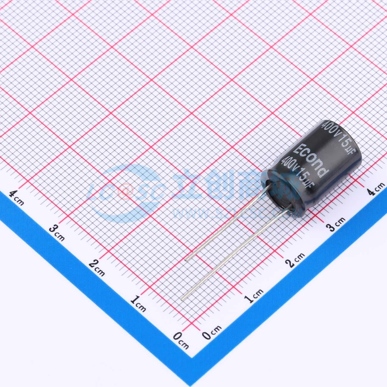 点击查看大图 15uF400V10x15KM实物图