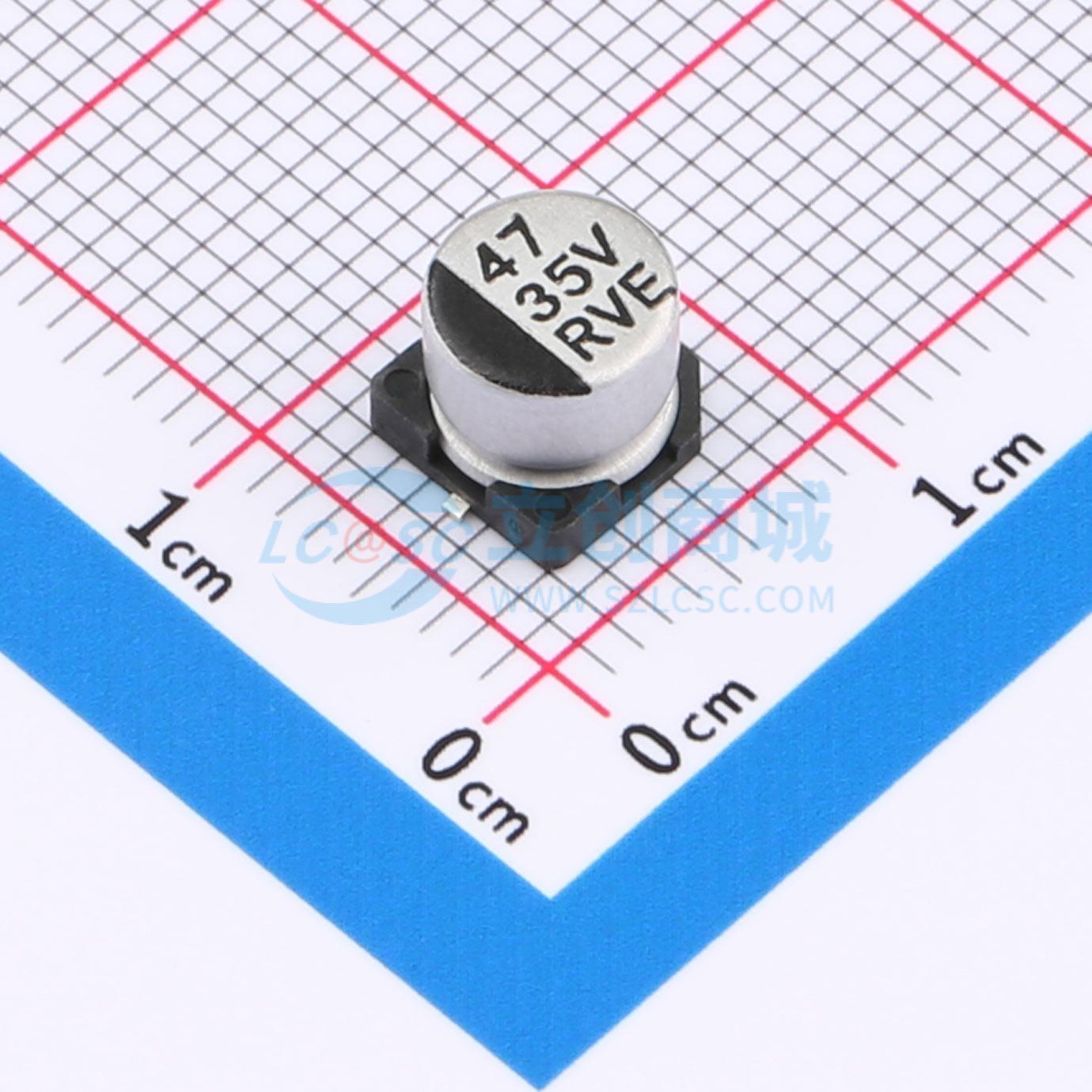 点击查看大图 RVE1V470M0605实物图