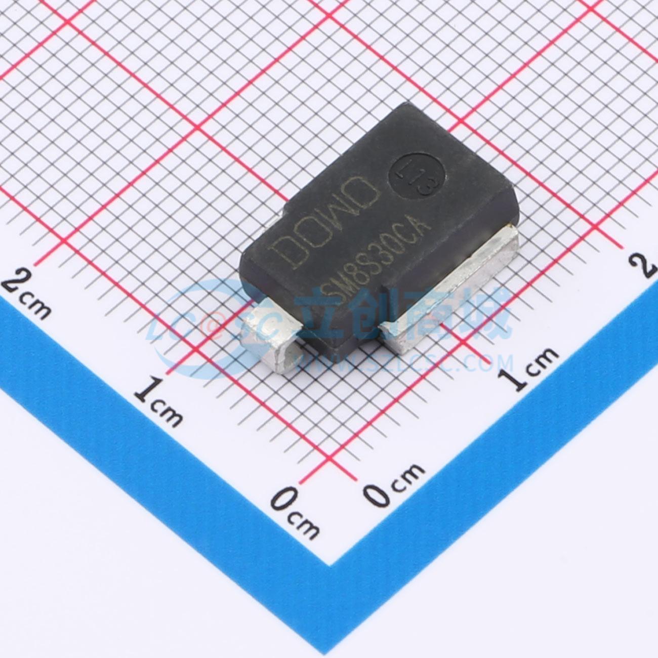 点击查看大图 SM8S30CA实物图