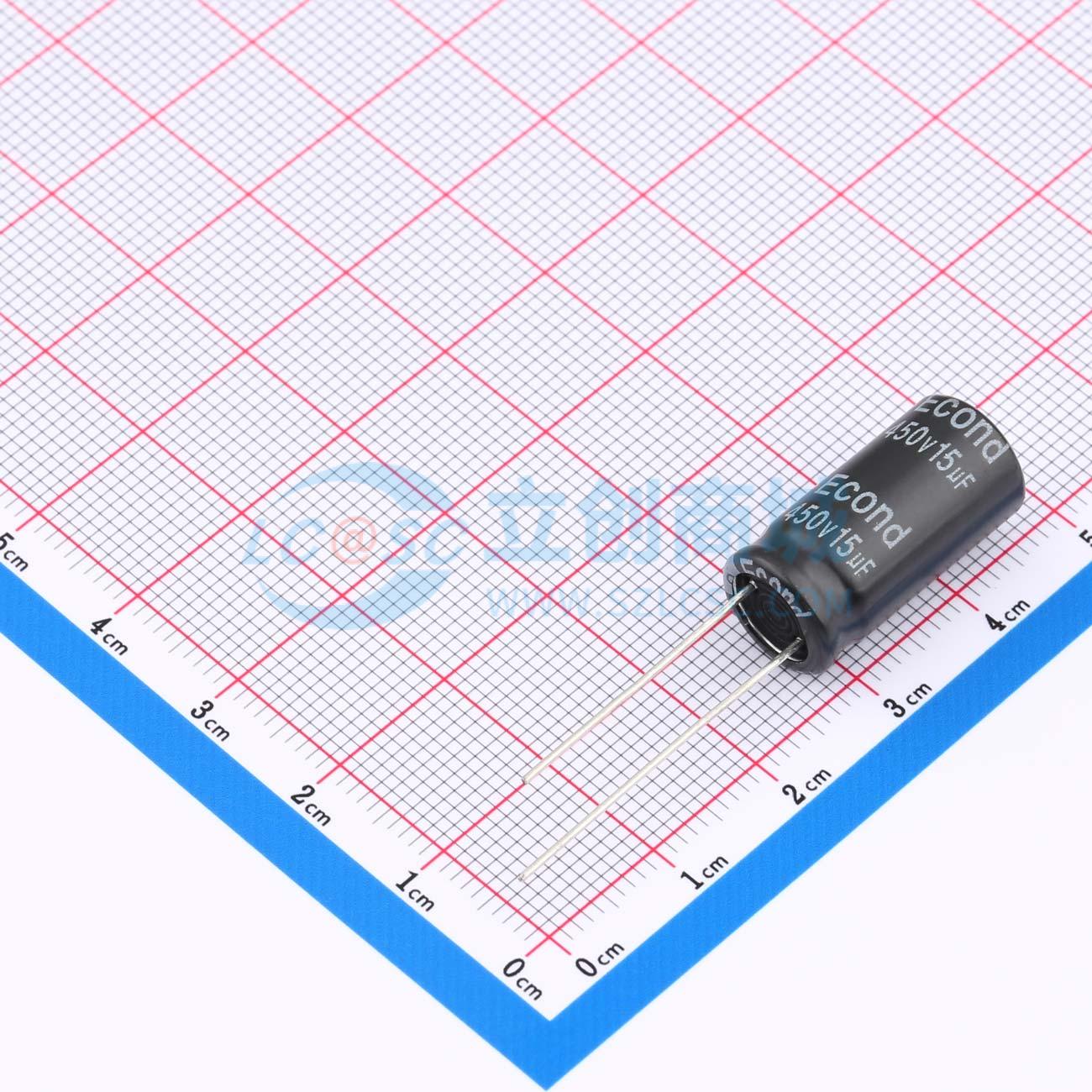 点击查看大图 15uF450V10x20KM实物图