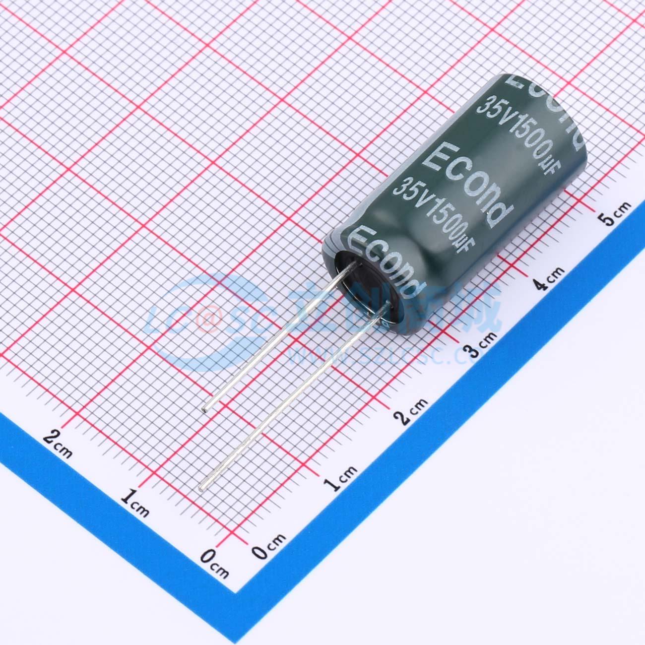 点击查看大图 1500uF35V12.5x25GF实物图