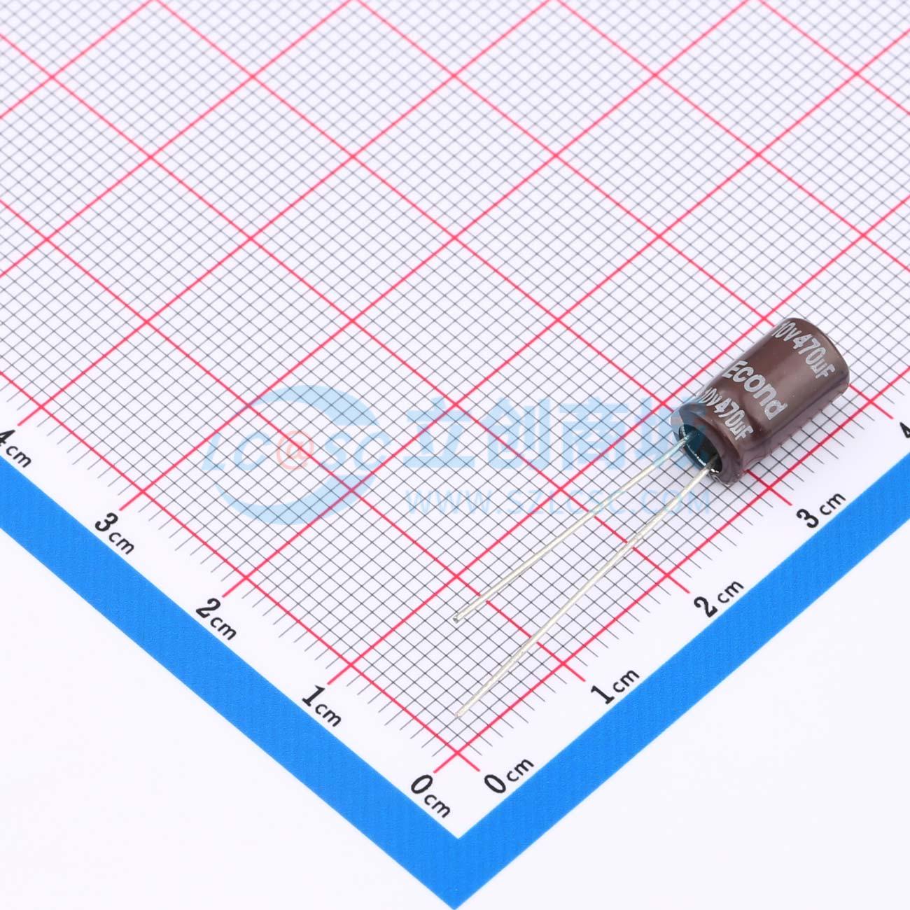 点击查看大图 470uF10V6.3x11GL实物图