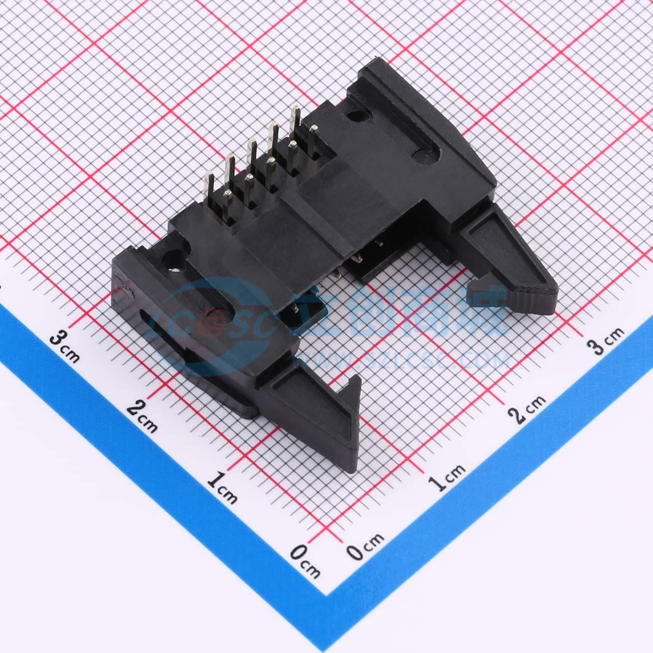 点击查看大图 2.54-2*5PW牛角实物图