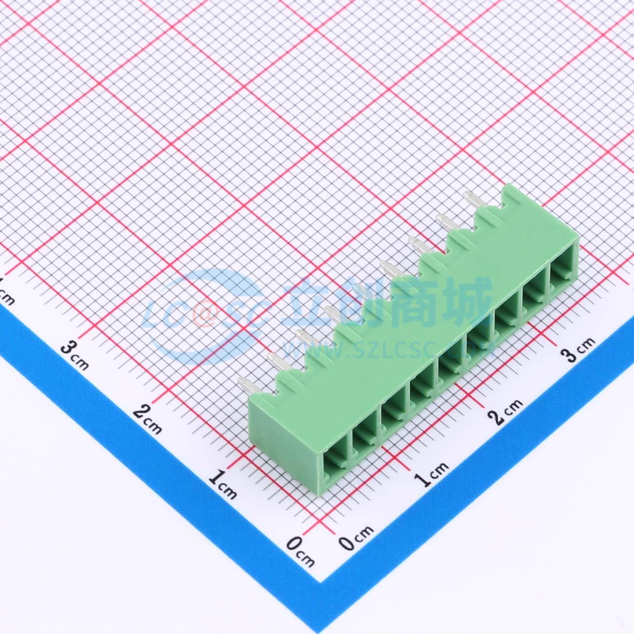 点击查看大图 DB2EVC-3.81-9P-GN实物图