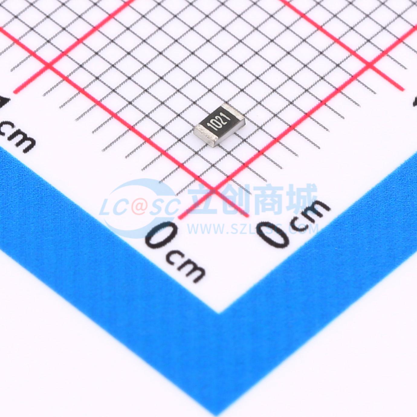 0805W8F1021T5E实物图